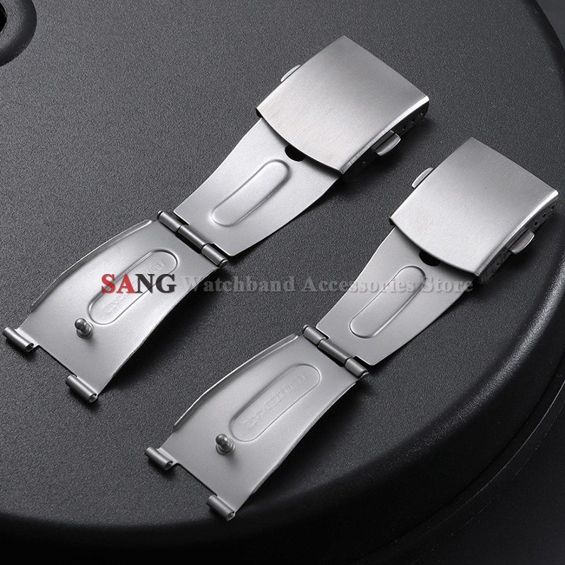 Jewelry Watches Silver - 12/14/16/18/20/22mm Stainless Steel Folding Buckle Silver