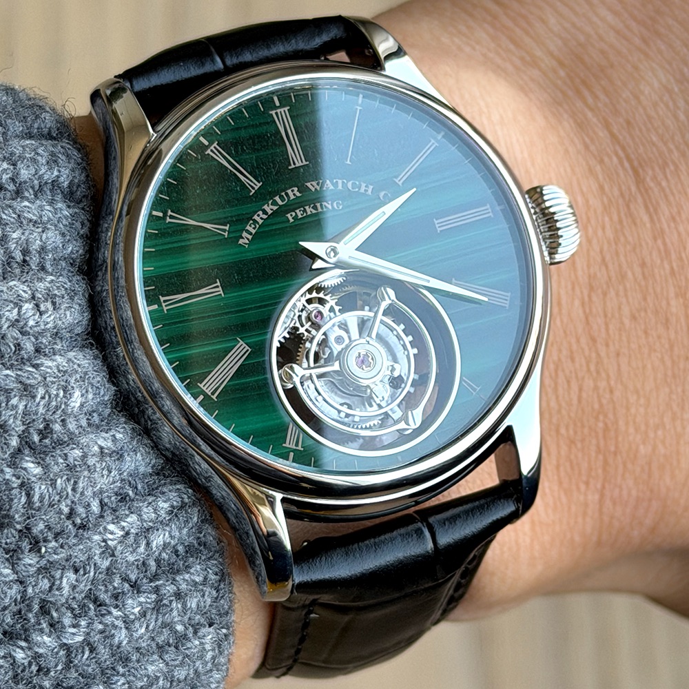 Stones Watches & Jewelry In Sweden Ab - Merkur 100% Tourbillon Watch Men's Natural