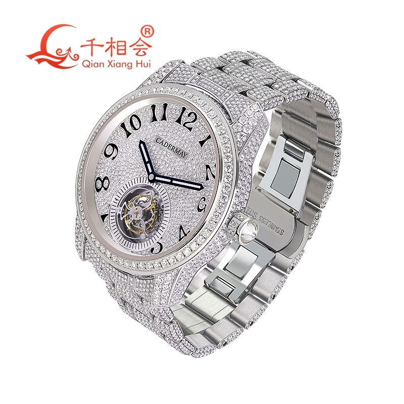 Vvs Jewelry Watches - Luxury Men's Mechanical Wristwatch Full of