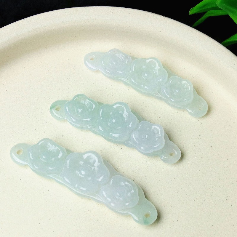 Jewelry & Watches Sp Zo O - 1pc Natural Jadeite Emerald Flower Hand