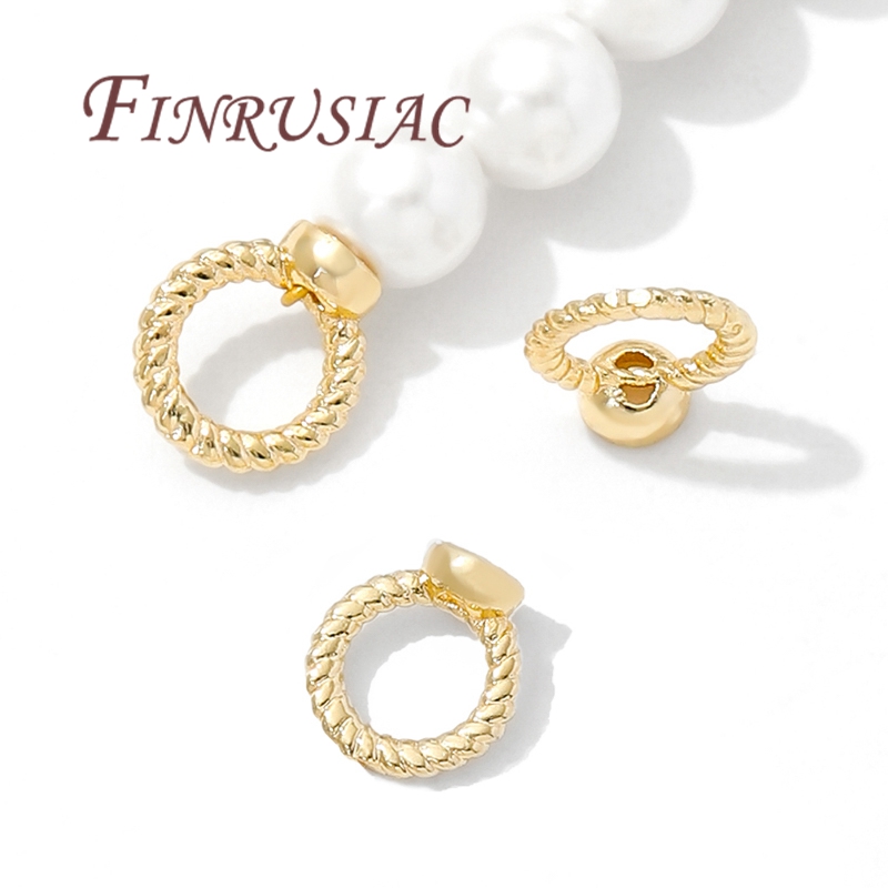 Gold Plated Ring - 7.5mm End Connecting Ring 18K Gold