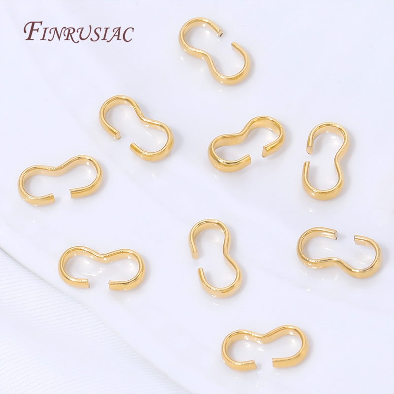 Gold Plated Ring - 18K Gold Plated Open S Hook