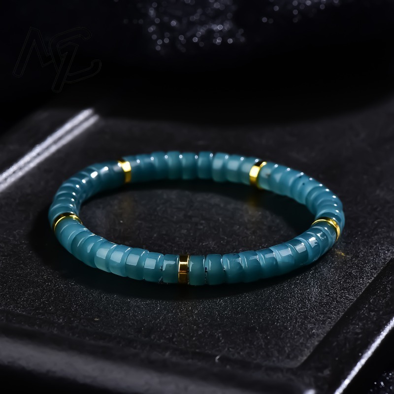 Jewelry & Watches Sp Zo O - Natural Jadeite Blue Water Abacus Beads