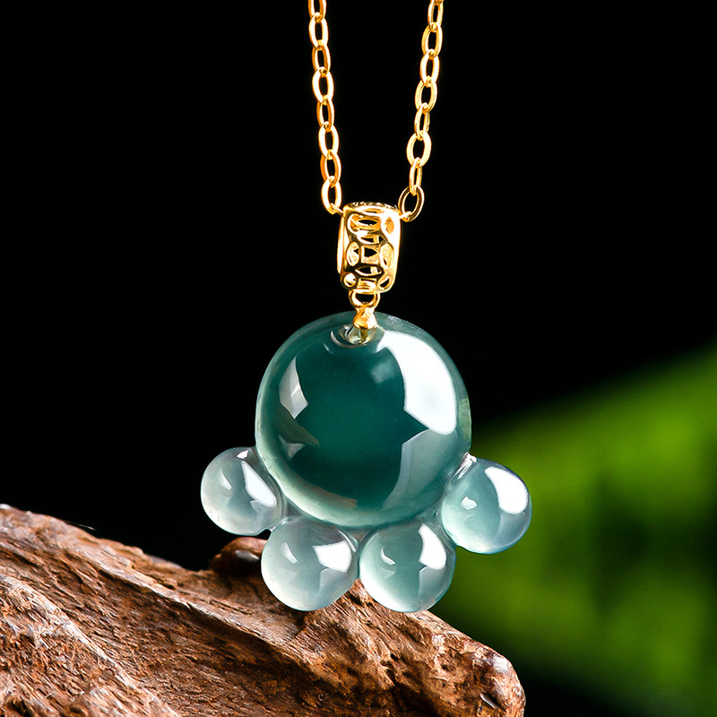 Jewelry & Watches Sp Zo O - Natural Real Emerald Blue Water Jade