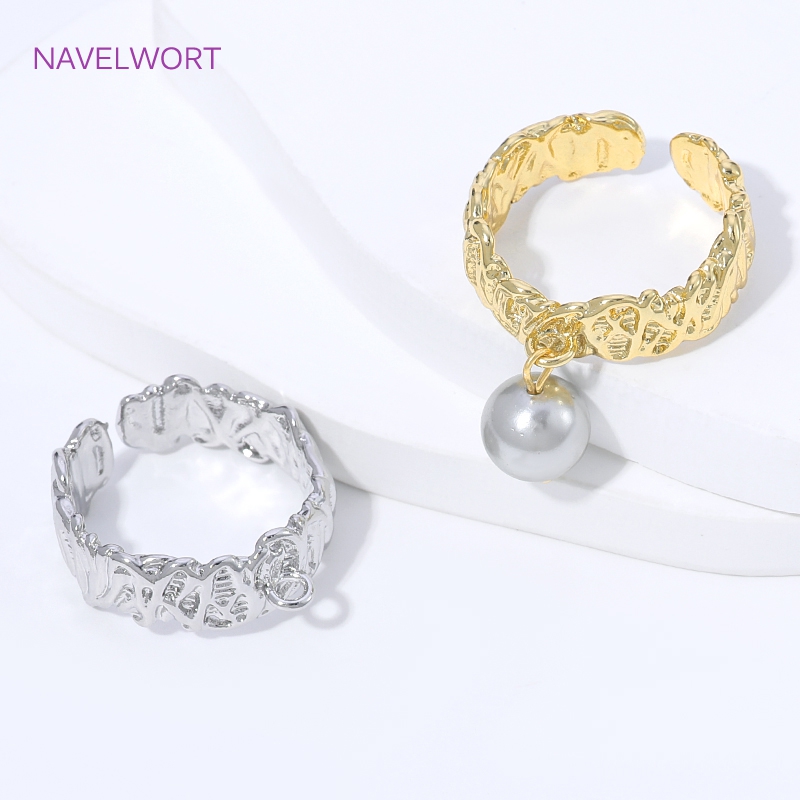 Gold Plated Ring - 18K Gold Plated Brass Stripe Open