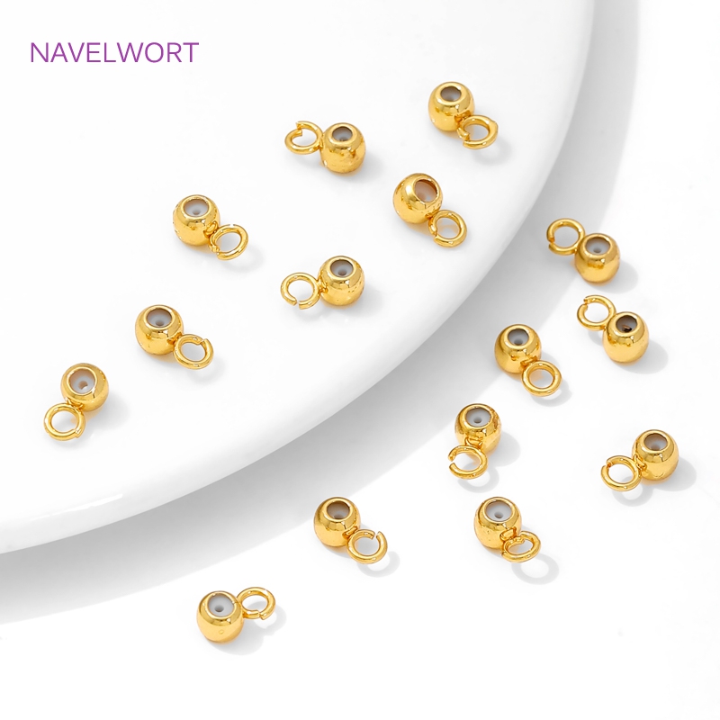 Gold Plated Ring - 18K Gold Plated Silicone Positioning End
