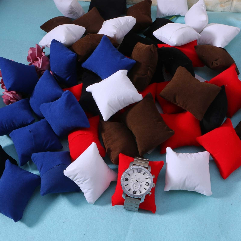 Watches Jewelry Holder - 10Pcs/Set Velvet Bracelet Watch Pillow Multicolor