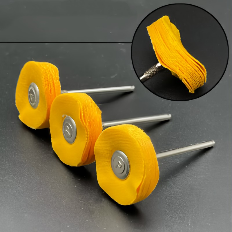 Jewelry With Watches - 20Pcs 3mm Yellow Polishing Cloth Wheel,