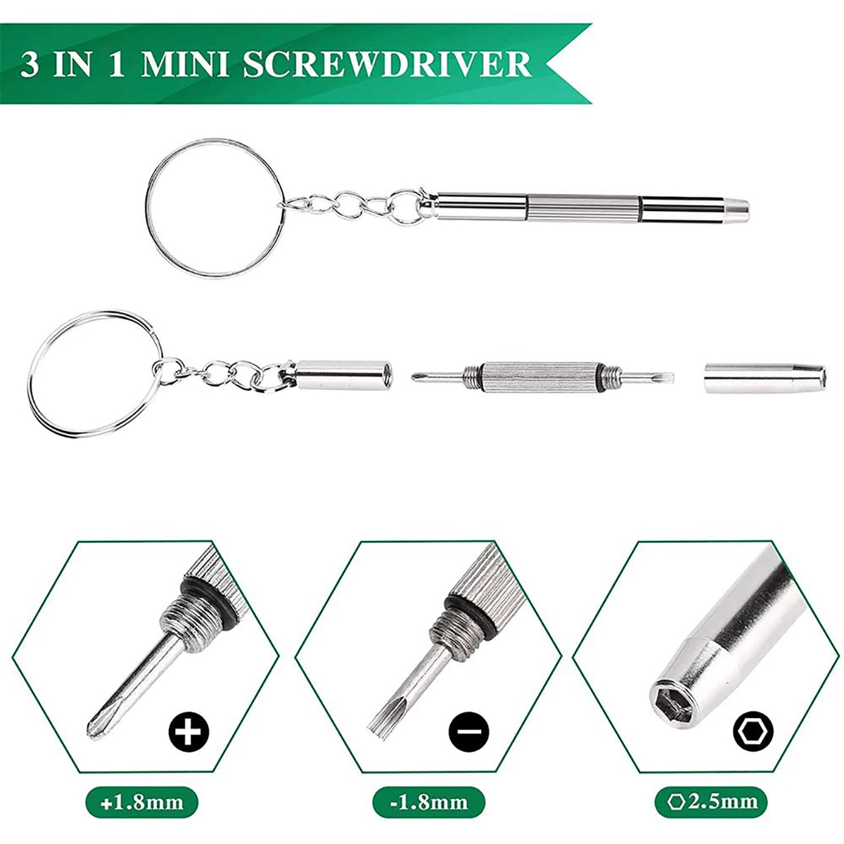 1/2PCS Precision 3 in1 Screwdr - Jewelry Watches Repair ulasan dan harga