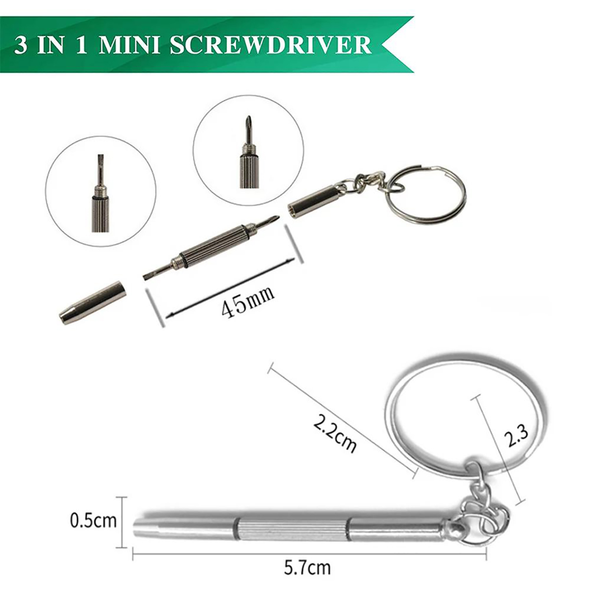 1/2PCS Precision 3 in1 Screwdr - Jewelry Watches Repair ulasan dan harga