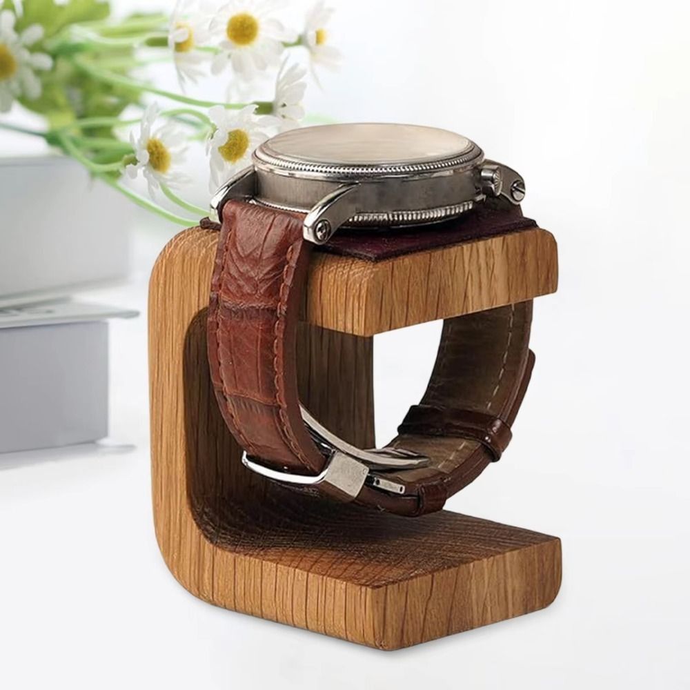 Wooden Watch Display Stand Tab - Watches Jewelry Holder ulasan dan harga