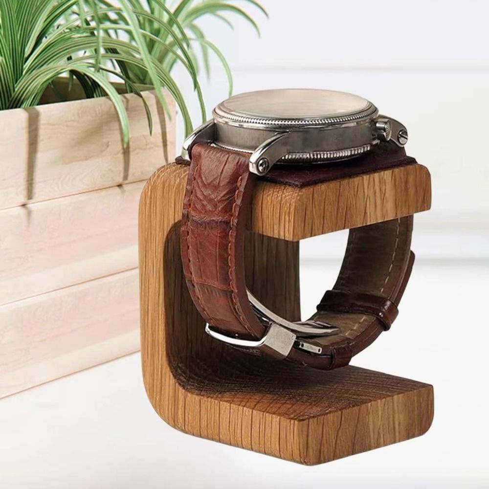 Wooden Watch Display Stand Tab - Watches Jewelry Holder ulasan dan harga