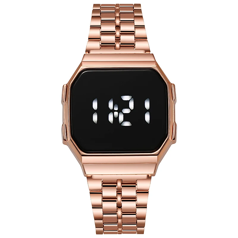 New Digital Display LED Touch  - Jewelry Watches Silver ulasan dan harga