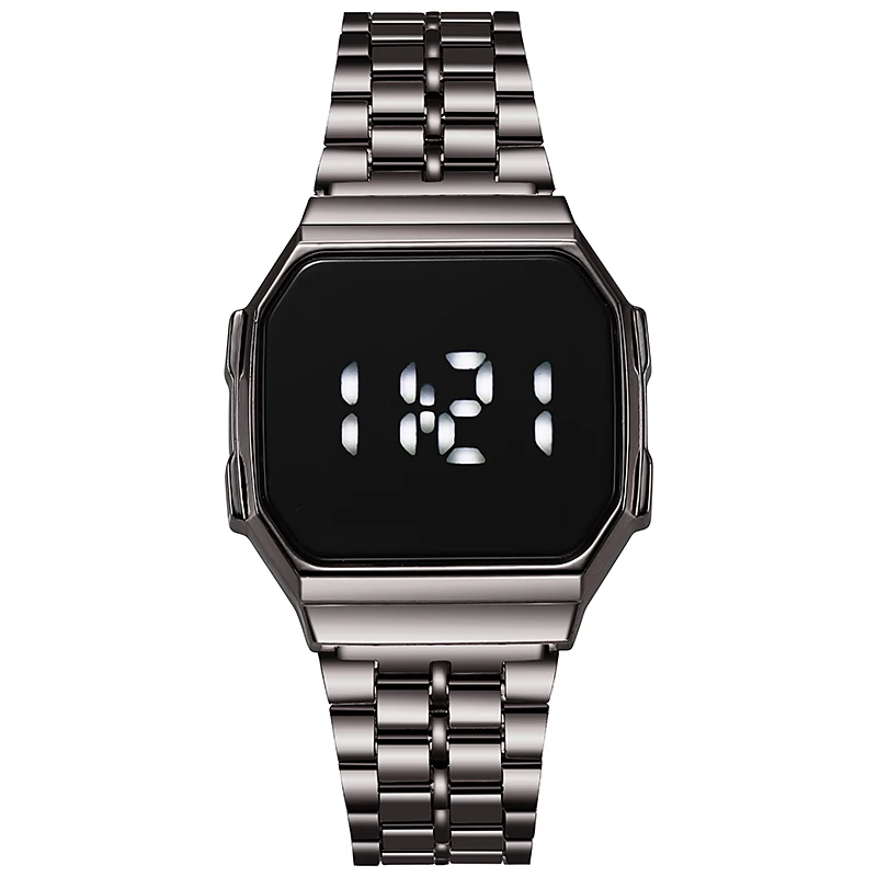 New Digital Display LED Touch  - Jewelry Watches Silver ulasan dan harga