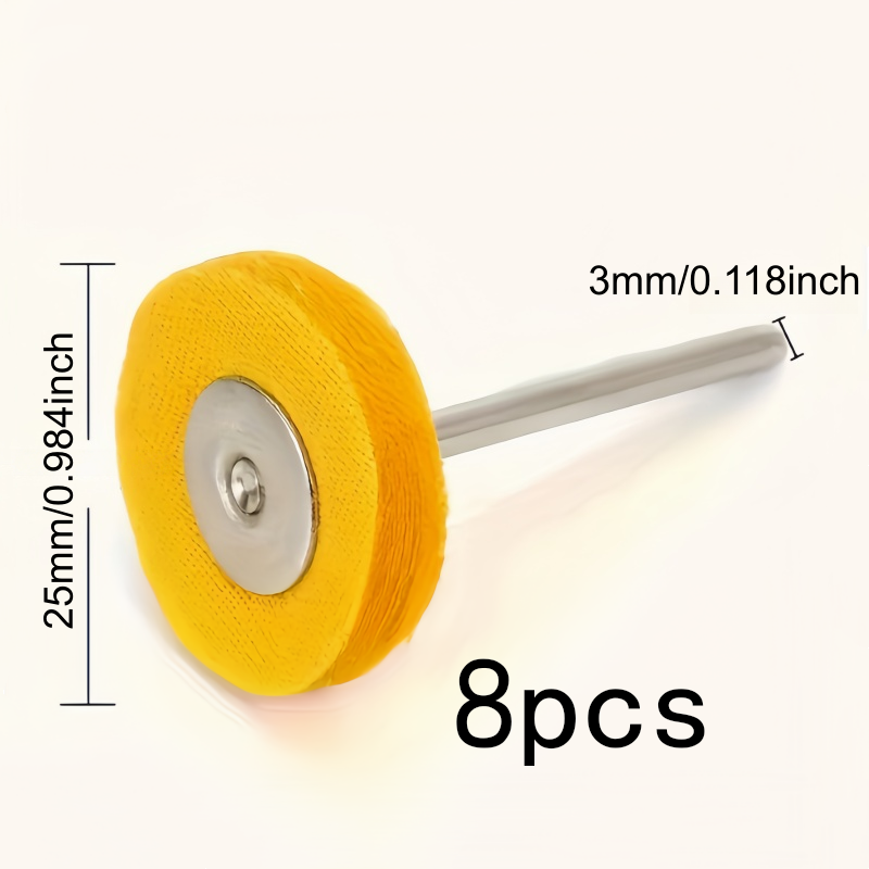8Pcs 3mm Yellow Polishing Clot - Jewelry With Watches ulasan dan harga