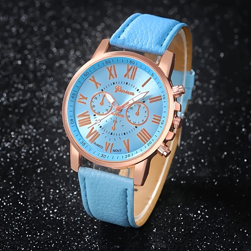 Elegant Rose Gold Sky-Blue Lov - Stones Watches & Jewelry In Sweden Ab ulasan dan harga