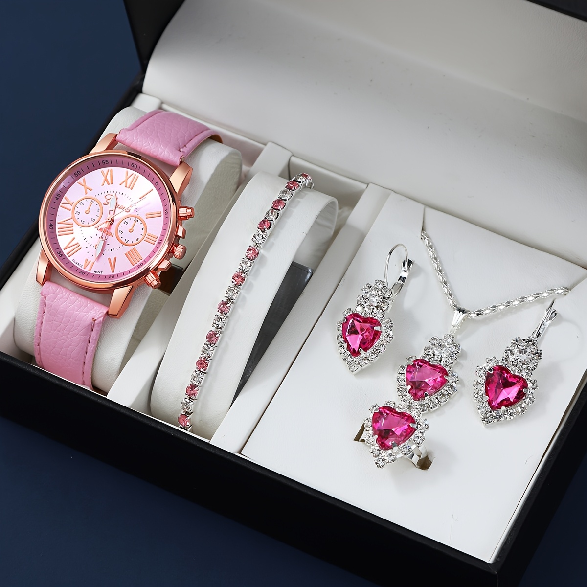 Elegant Rose Gold Sky-Blue Lov - Stones Watches & Jewelry In Sweden Ab ulasan dan harga