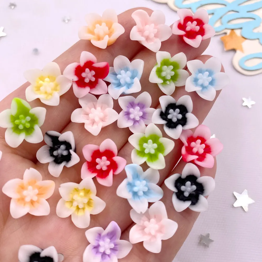 50pcs Resin 13mm Colorful 3D M - Paradise Jewelry & Watches Llc ulasan dan harga