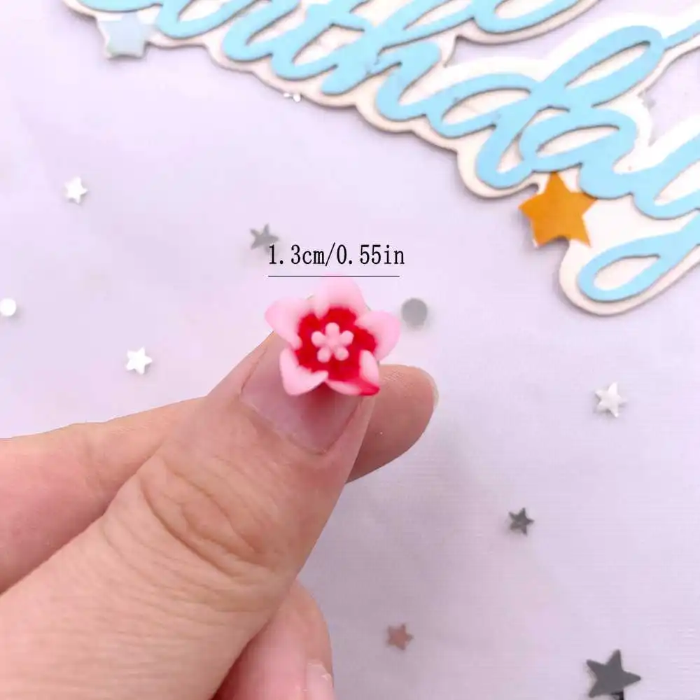 50pcs Resin 13mm Colorful 3D M - Paradise Jewelry & Watches Llc ulasan dan harga