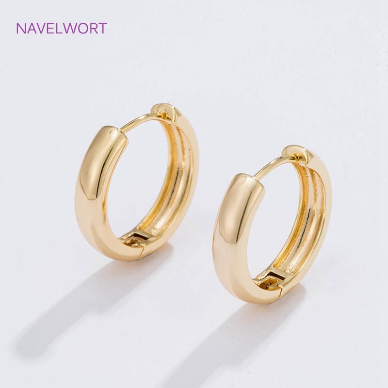 6 Sizes Gold Plated Circle Hoo - Gold Plated Ring ulasan dan harga