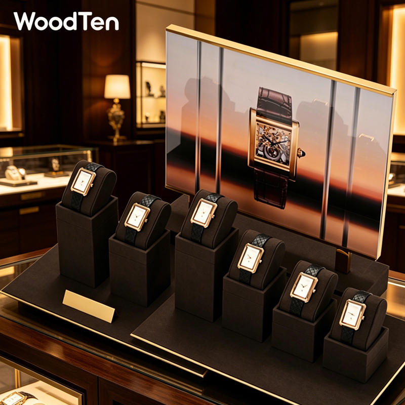 WoodTen Microfibe Watch Stand  - Watches Jewelry Holder ulasan dan harga