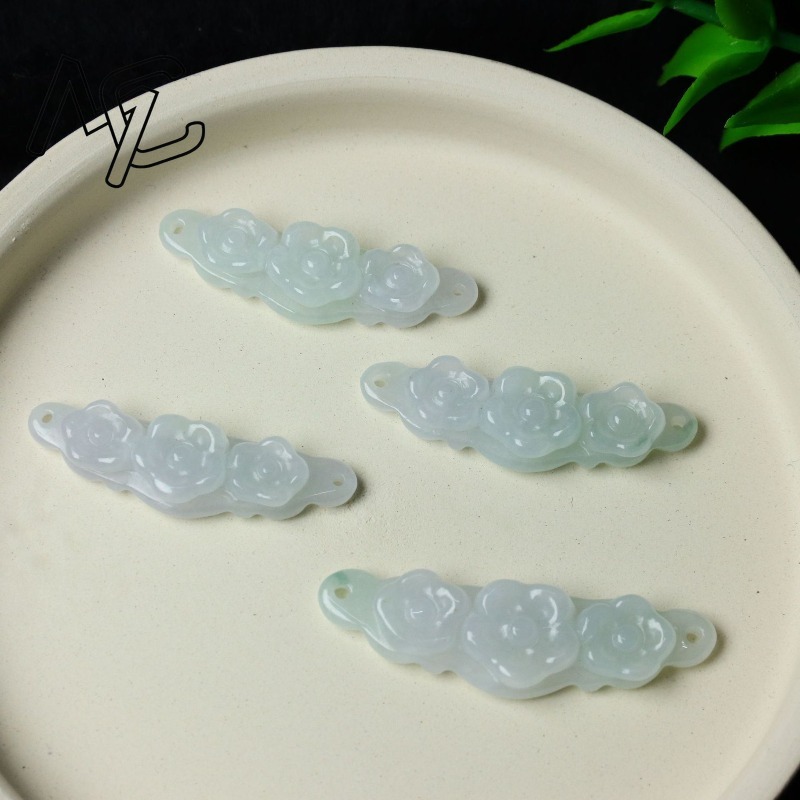 1pc Natural Jadeite Emerald Fl - Jewelry & Watches Sp Zo O ulasan dan harga