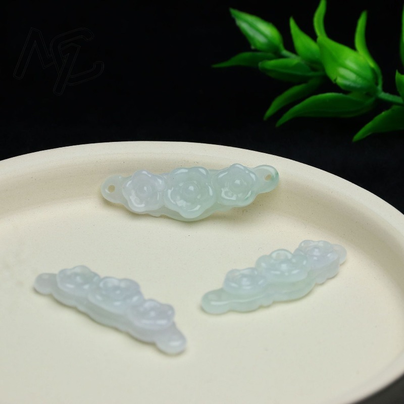1pc Natural Jadeite Emerald Fl - Jewelry & Watches Sp Zo O ulasan dan harga