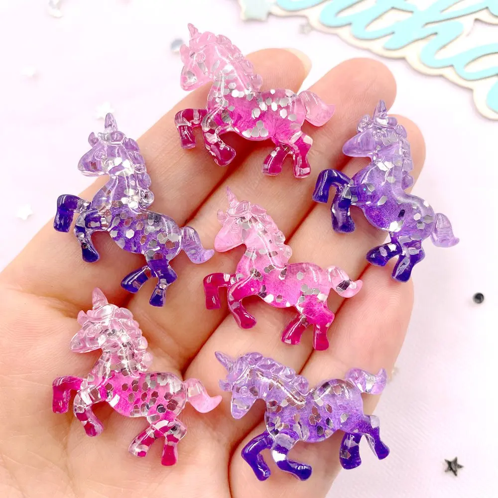 6PCS Colorful Resin Glitter 3D - Paradise Jewelry & Watches Llc ulasan dan harga