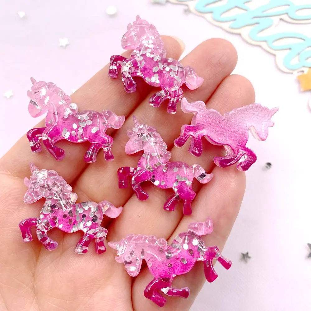 6PCS Colorful Resin Glitter 3D - Paradise Jewelry & Watches Llc ulasan dan harga