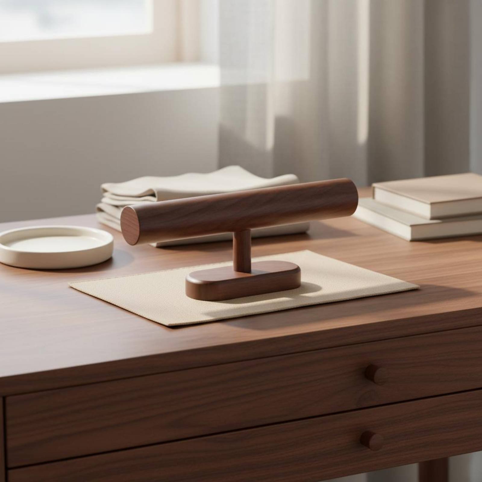 Wooden Watch Stand Multi-Funct - Watches Jewelry Holder ulasan dan harga