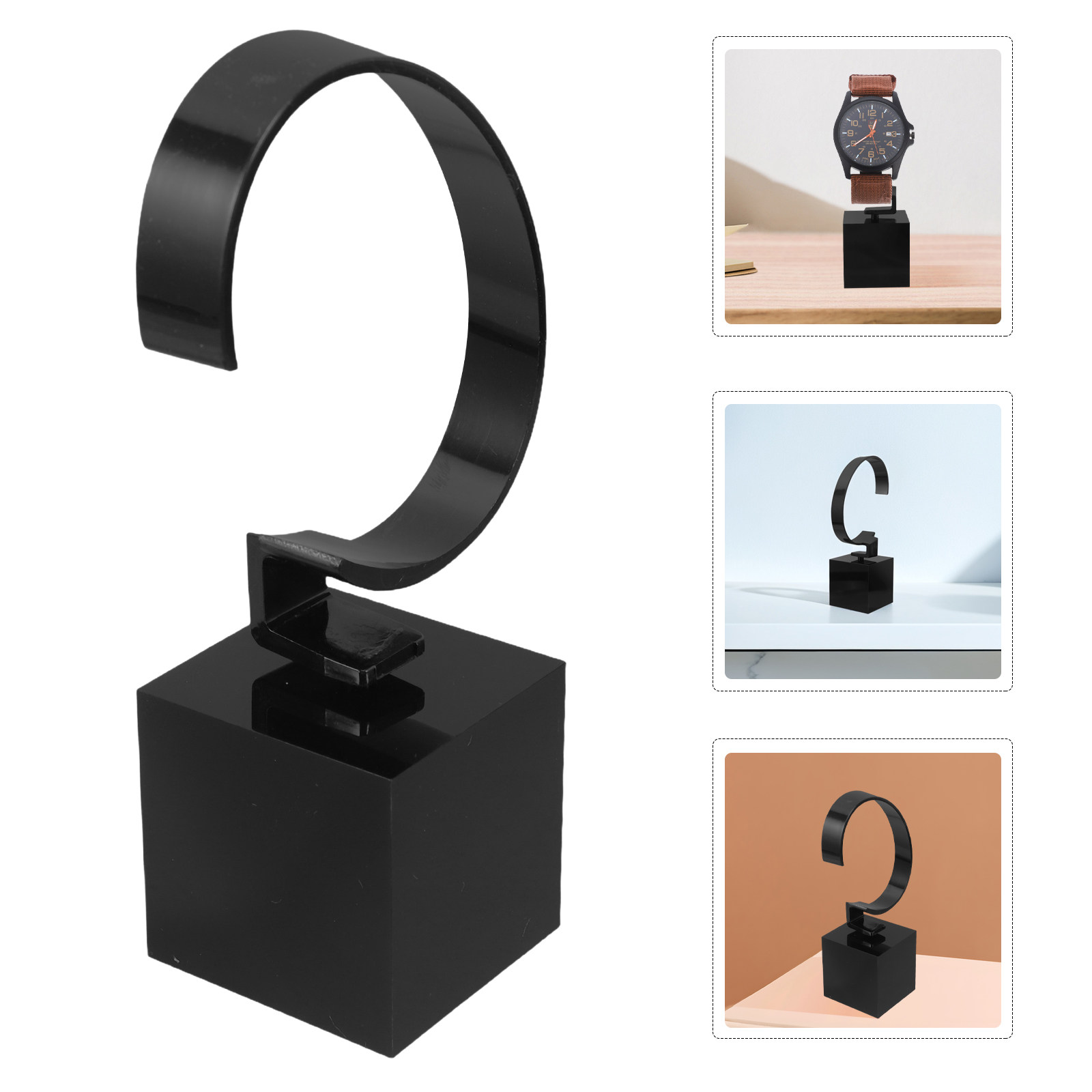1Pcs Acrylic Watch Display Rac - Watches Jewelry Holder ulasan dan harga