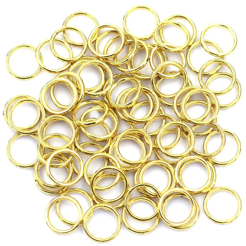 500Pcs Open Jump Rings Alloy G - Gold Plated Ring ulasan dan harga