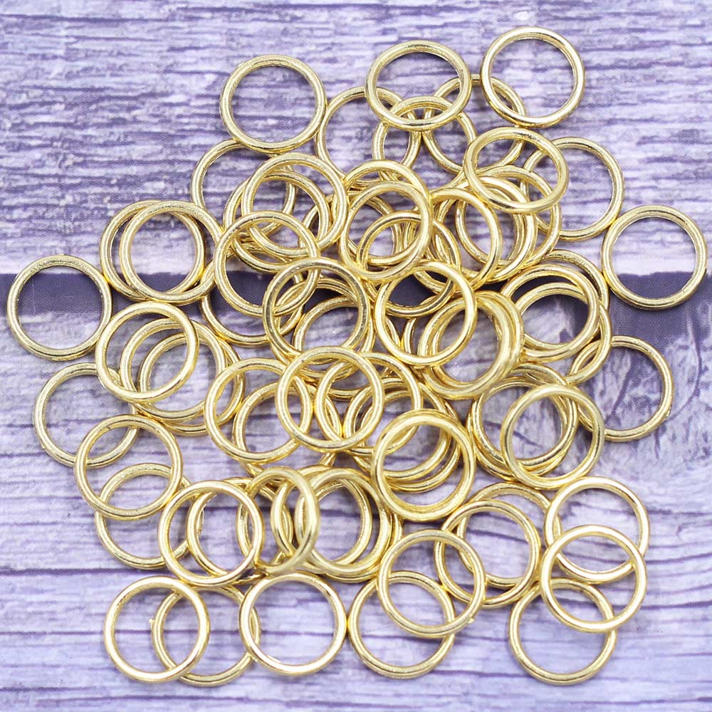 500Pcs Open Jump Rings Alloy G - Gold Plated Ring ulasan dan harga