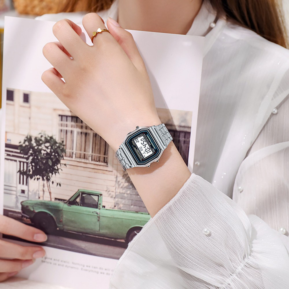Elegant Digital Watch For Wome - Jewelry Watches Silver ulasan dan harga