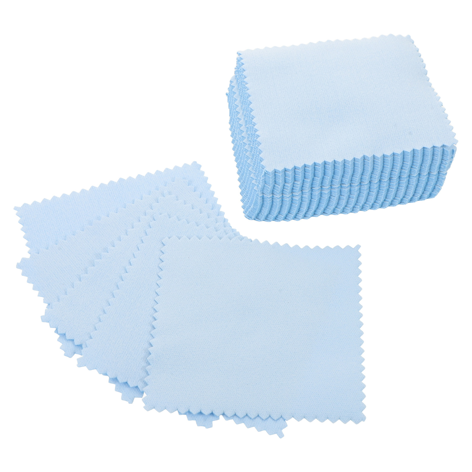 50Pcs Silver Polishing Cloth J - Jewelry Watches Silver ulasan dan harga