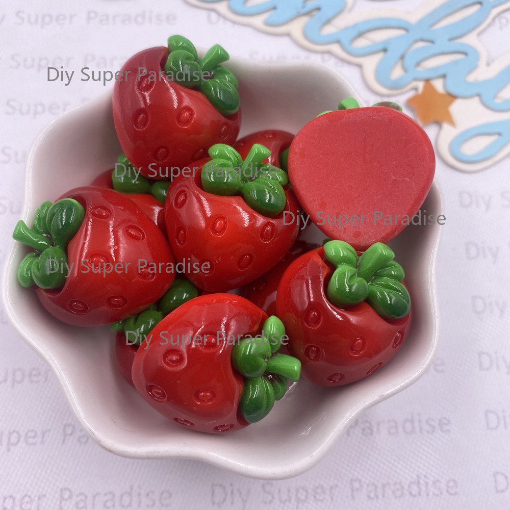 8PCS Resin Kawaii Colorful Red - Paradise Jewelry & Watches Llc ulasan dan harga