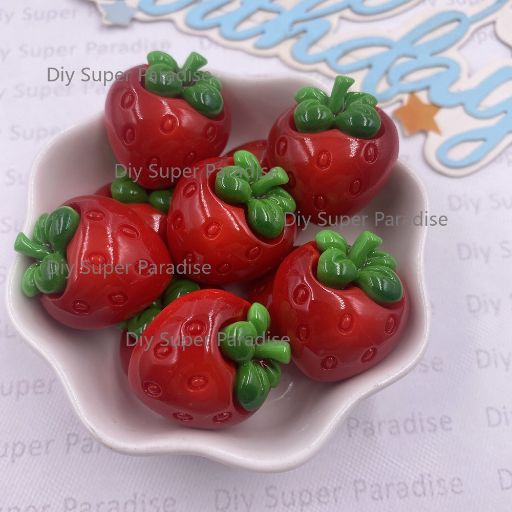 8PCS Resin Kawaii Colorful Red - Paradise Jewelry & Watches Llc ulasan dan harga