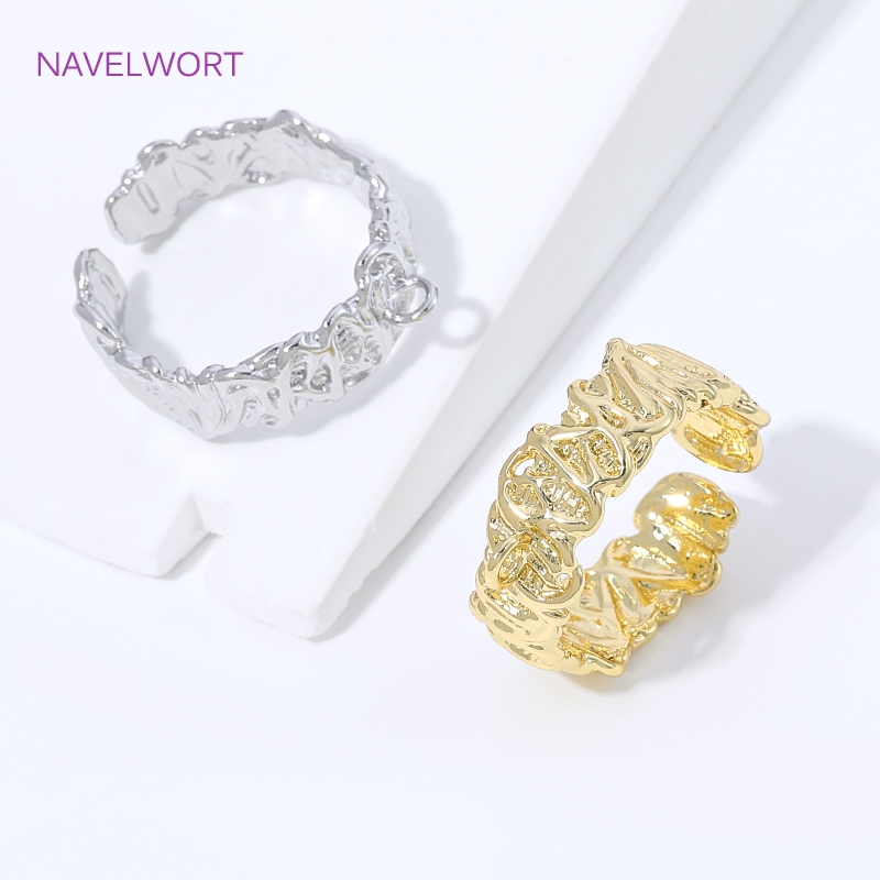18K Gold Plated Brass Stripe O - Gold Plated Ring ulasan dan harga