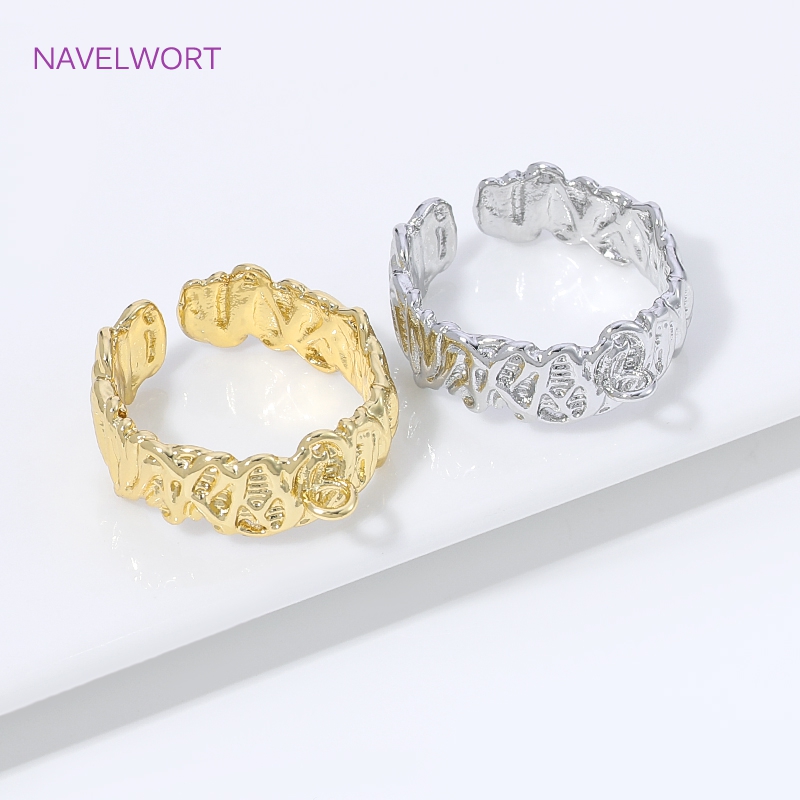 18K Gold Plated Brass Stripe O - Gold Plated Ring ulasan dan harga