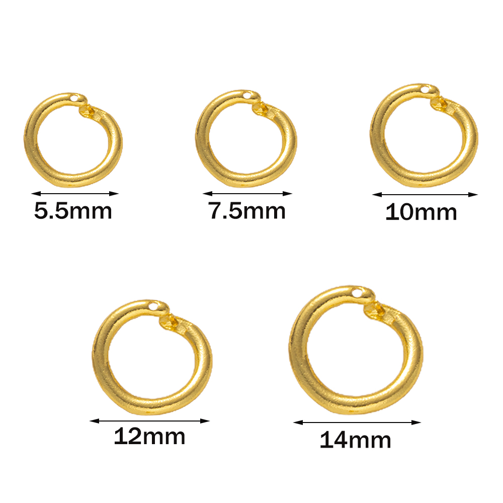 10pcs 18K Gold Plated Brass Lo - Gold Plated Ring ulasan dan harga