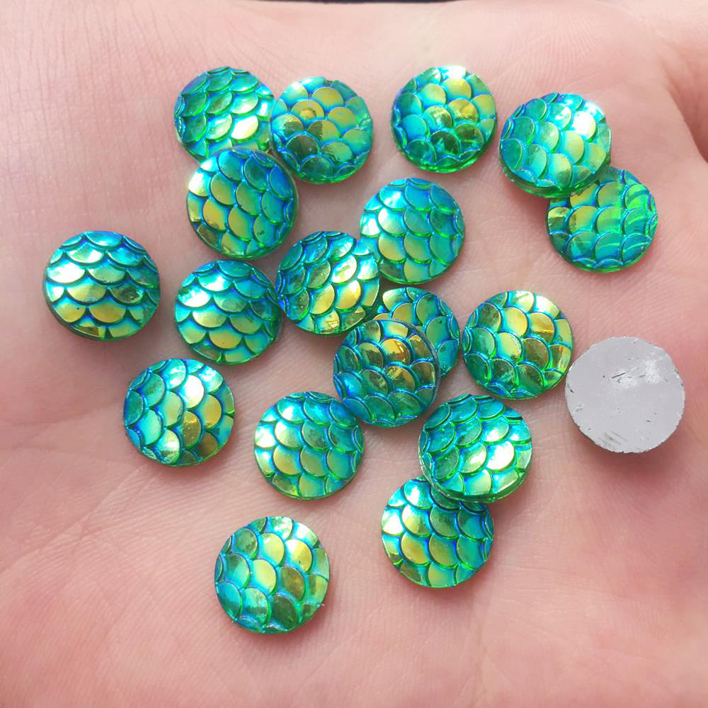 Shiny 100Pcs AB Resin 10mm Rou - Paradise Jewelry & Watches Llc ulasan dan harga